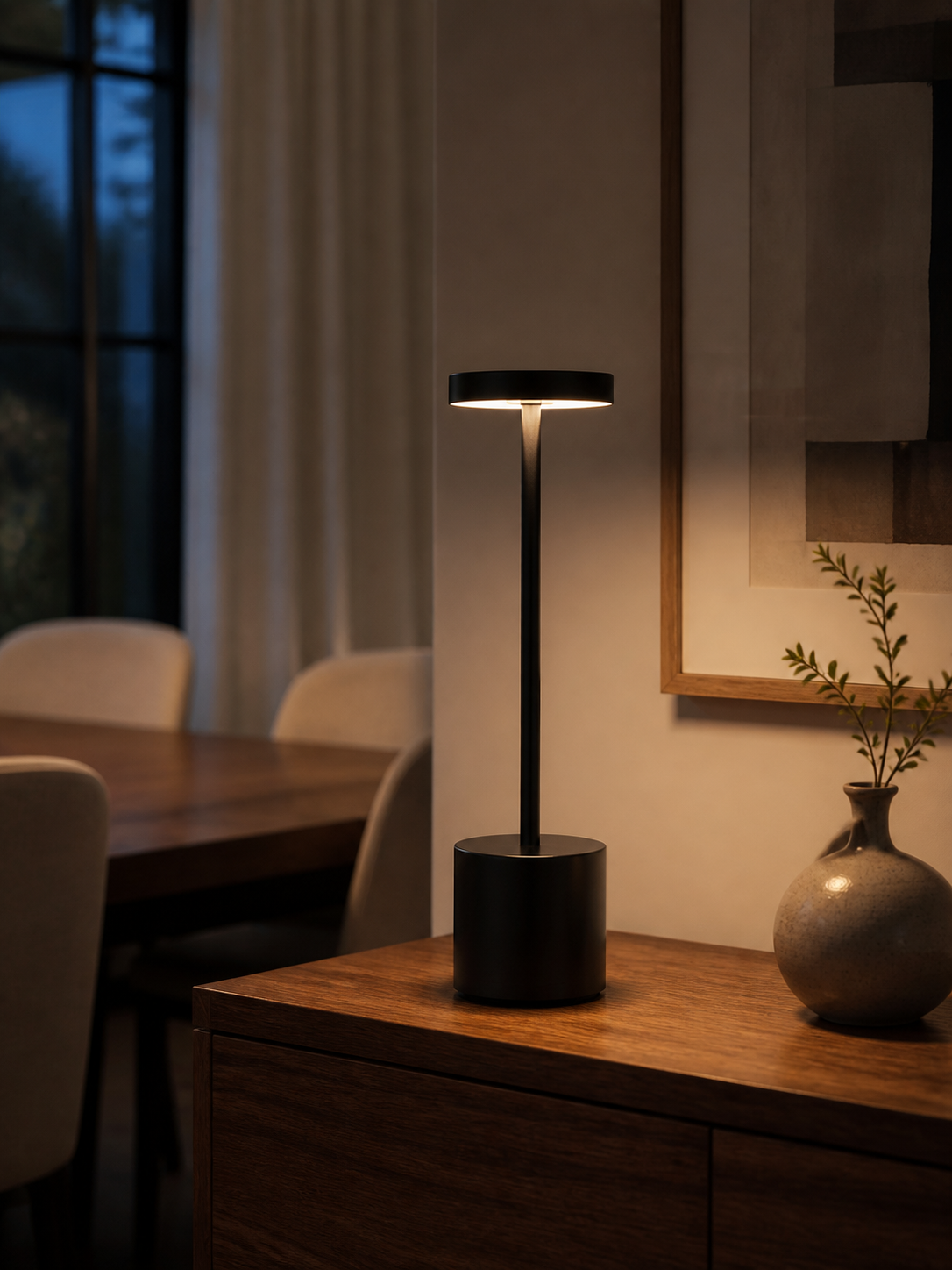 Astor Aluminum Cordless Table Lamp