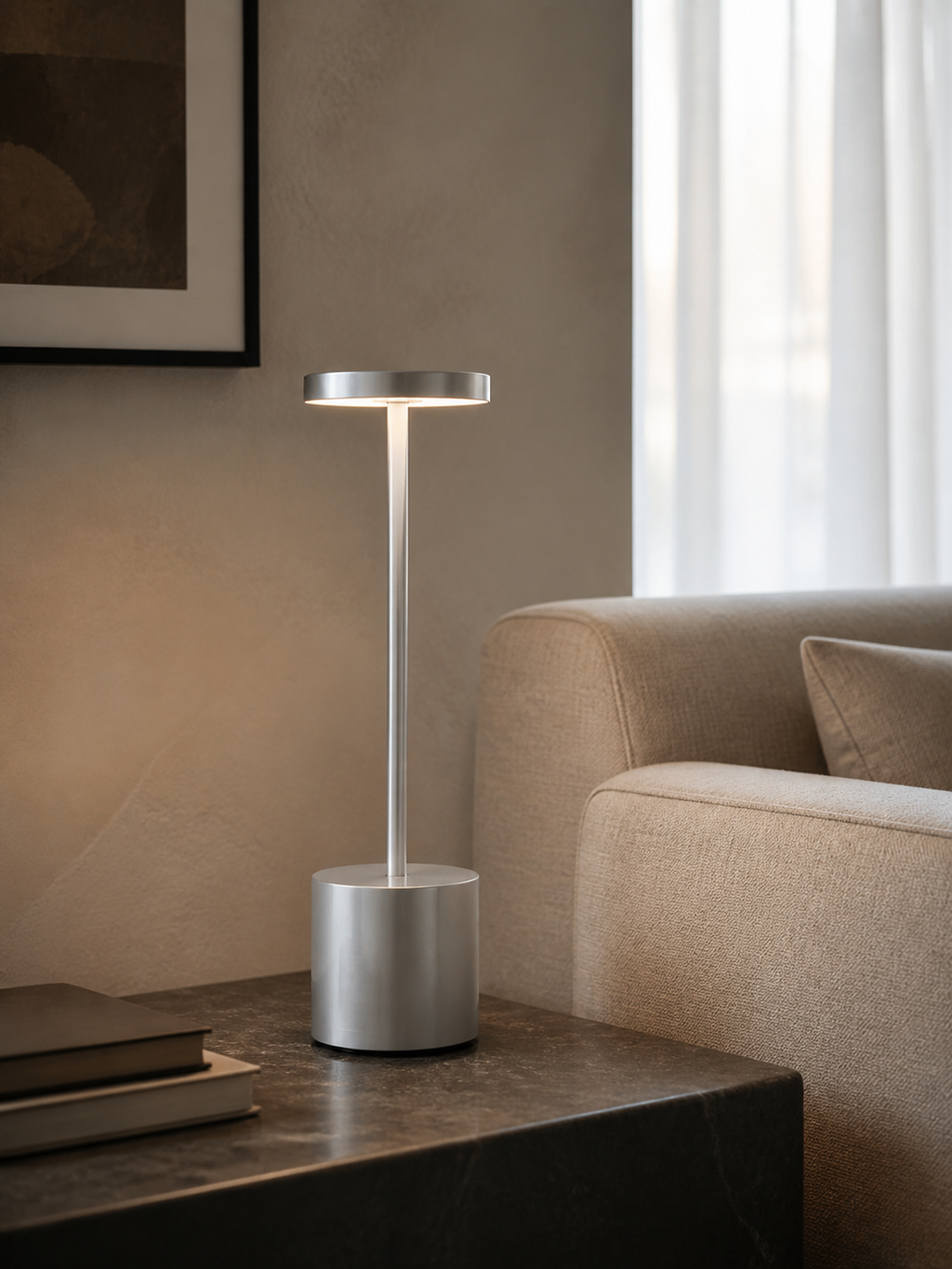 Astor Aluminum Cordless Table Lamp