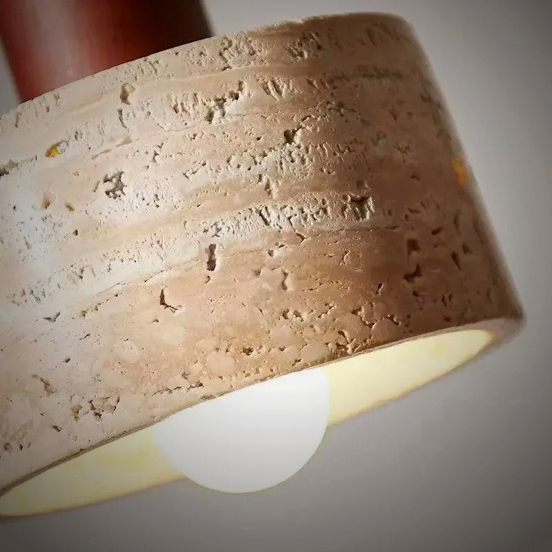 Cava Travertine Stone Pendant Light