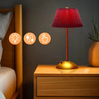 Elara Cordless Pleated Lamp