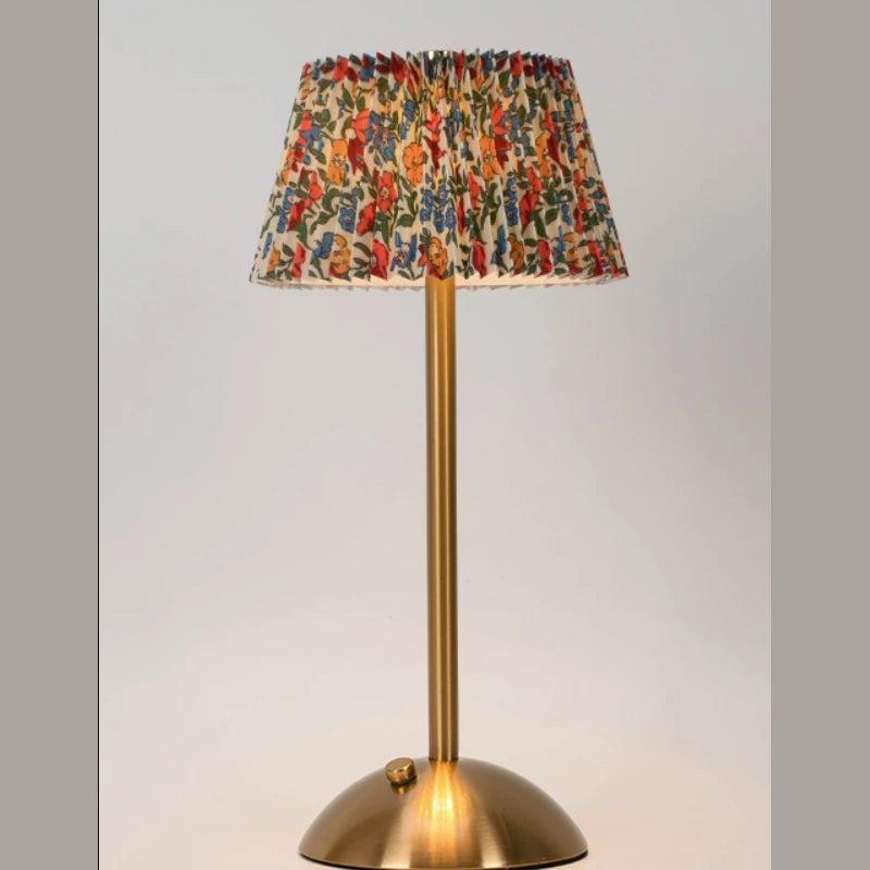 Elara Cordless Pleated Lamp