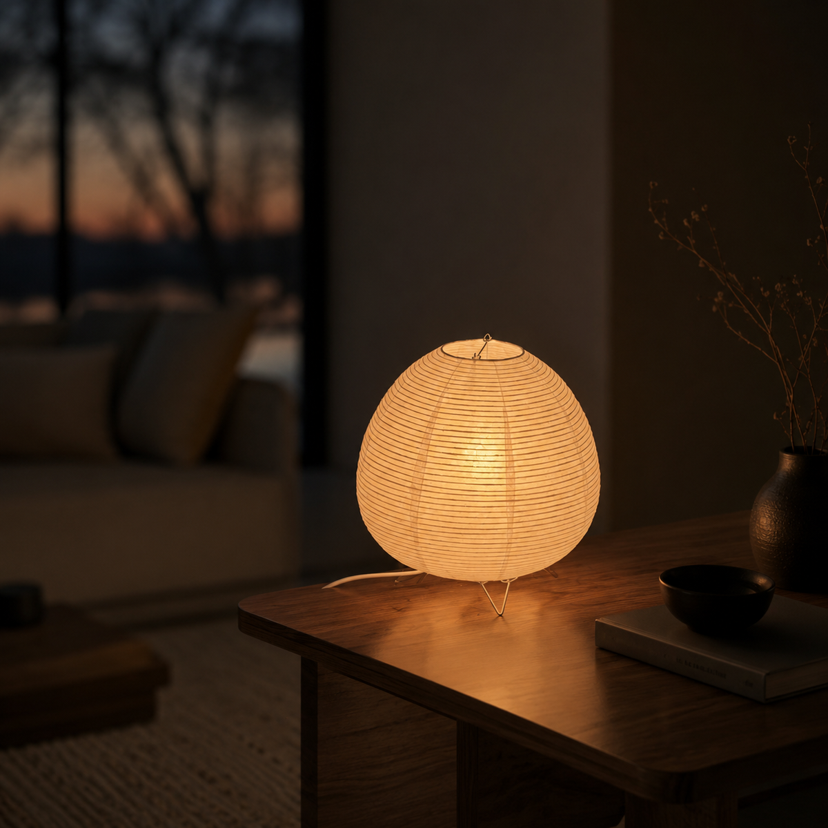 Kana Japanese Paper Table Lantern