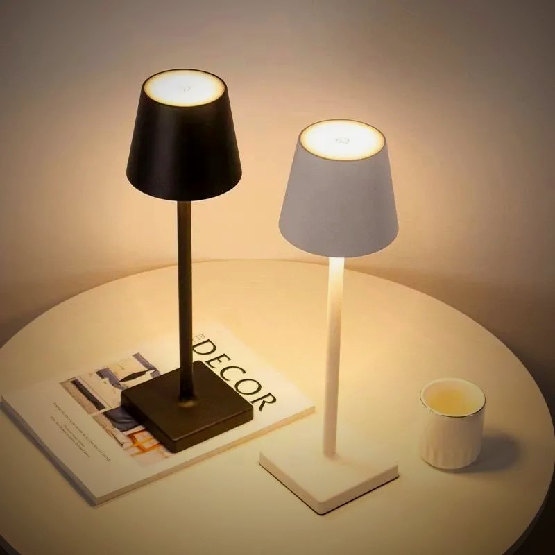 Marin lamp on a sheltered outdoor table