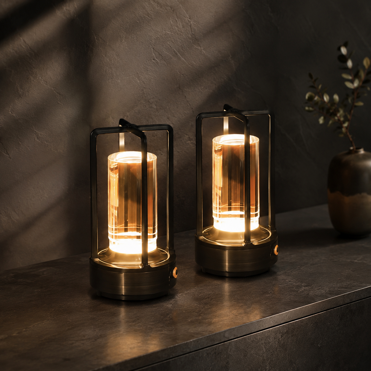 Marlow Faceted Cordless Table Lamp