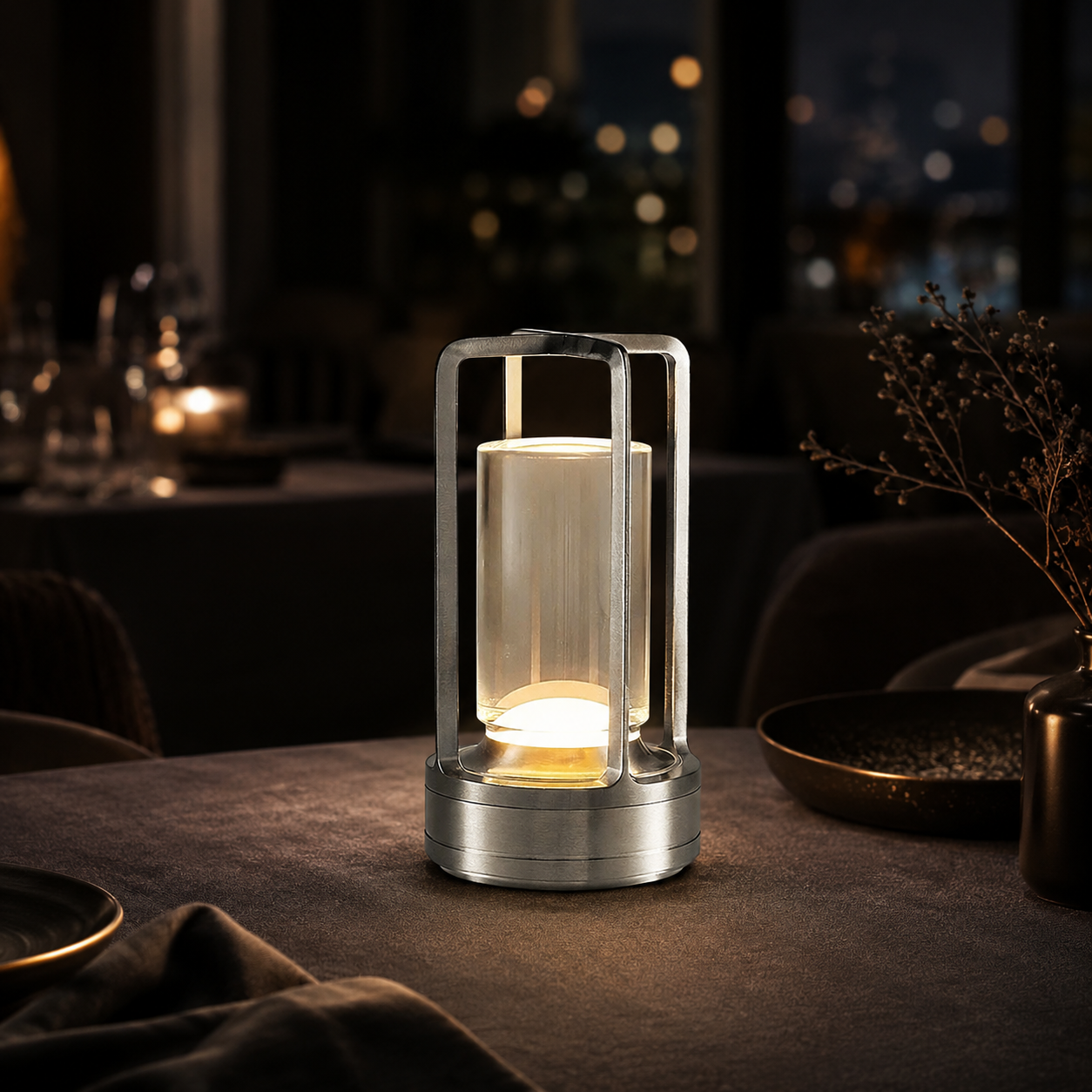 Marlow Faceted Cordless Table Lamp