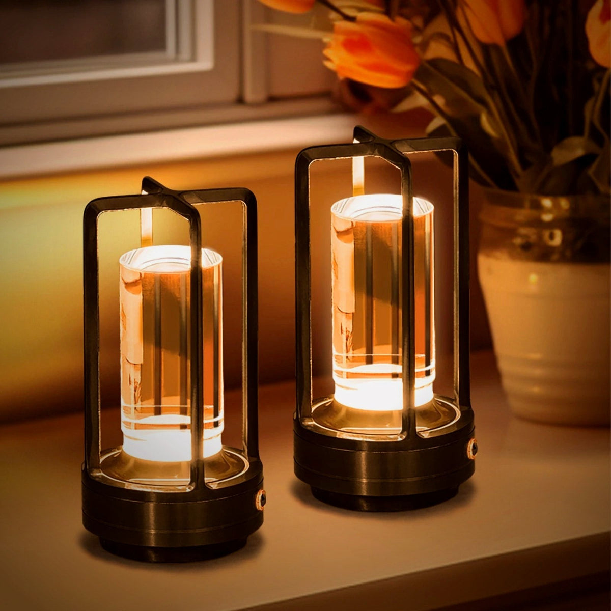 Marlow Faceted Cordless Table Lamp