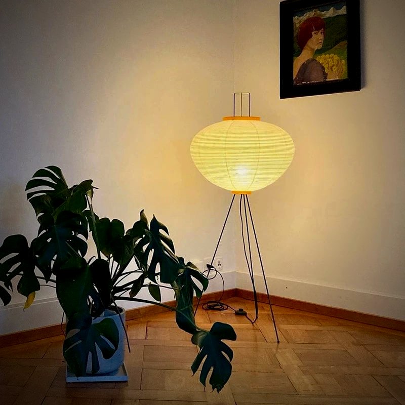 Nara Japanese Paper Floor Lamp