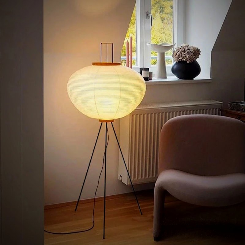 Nara Japanese Paper Floor Lamp