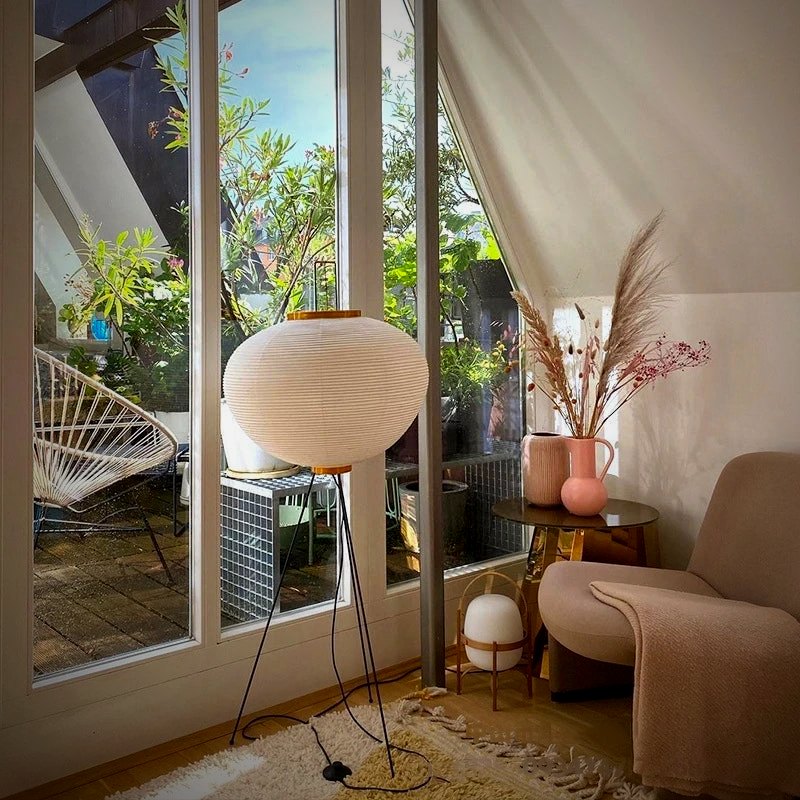 Nara Japanese Paper Floor Lamp