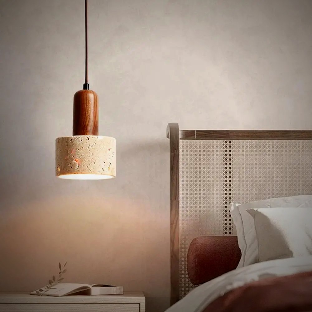 Sena Travertine Stone Pendant Light