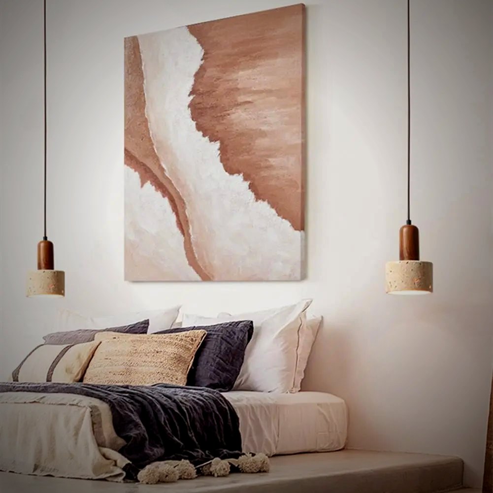 Sena Travertine Stone Pendant Light