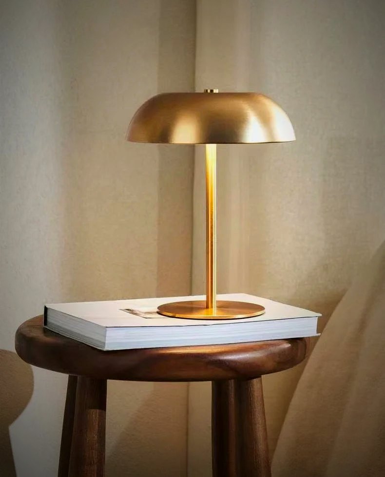 Sol Brushed Metal Cordless Table Lamp
