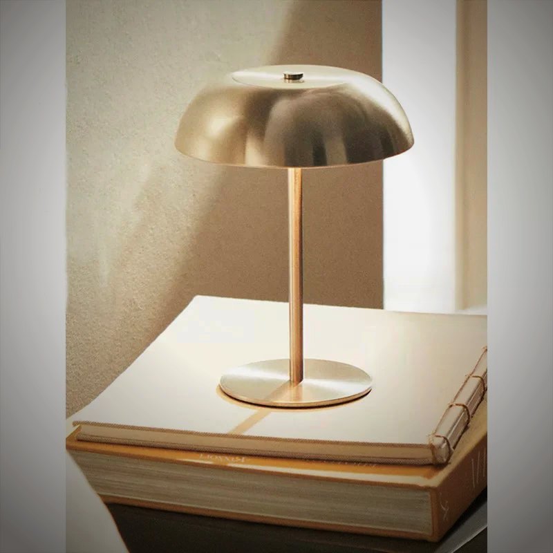 Sol Brushed Metal Cordless Table Lamp