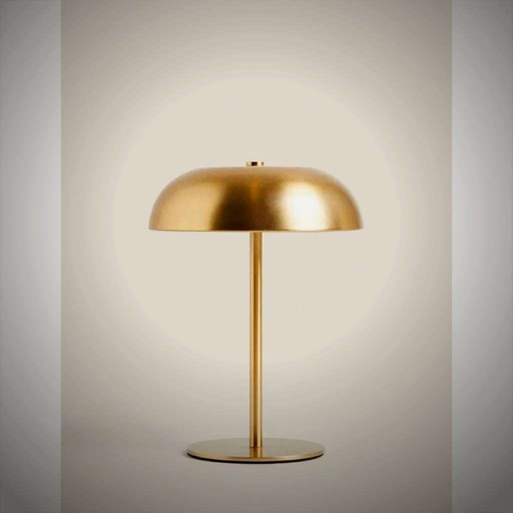 Sol Brushed Metal Cordless Table Lamp