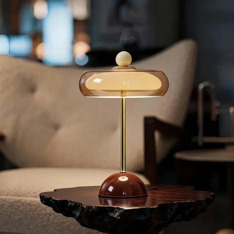 Sorrel Cordless Glass Lamp