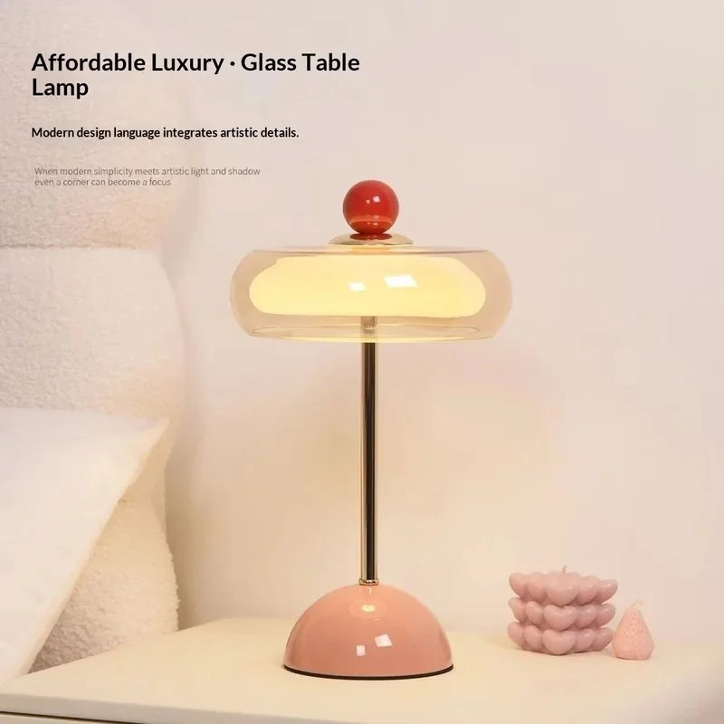 Sorrel Cordless Glass Lamp