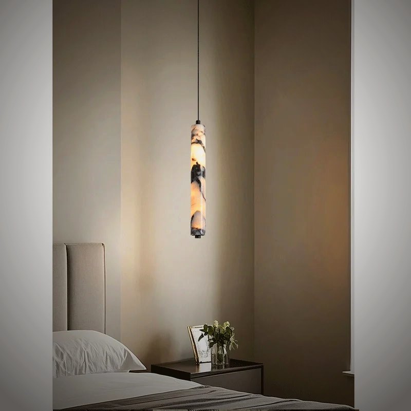 Stele Alabaster Stone Pendant Light