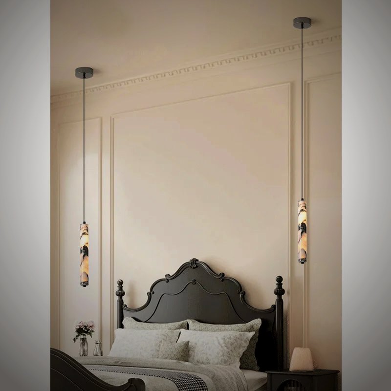 Stele Alabaster Stone Pendant Light
