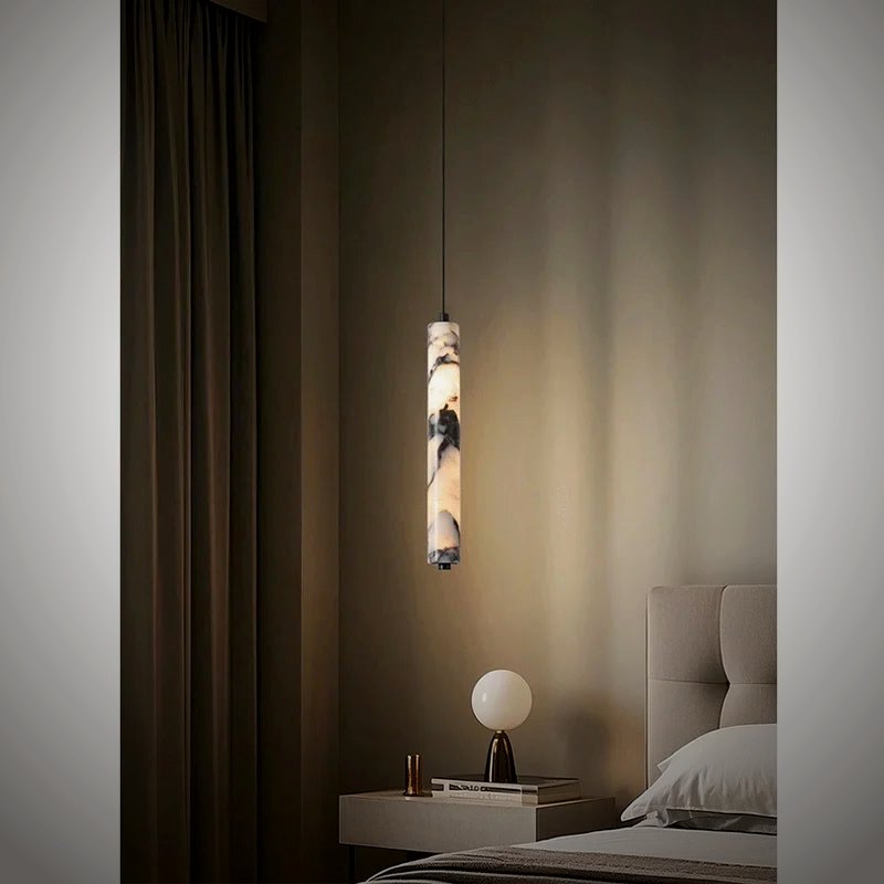 Stele Alabaster Stone Pendant Light
