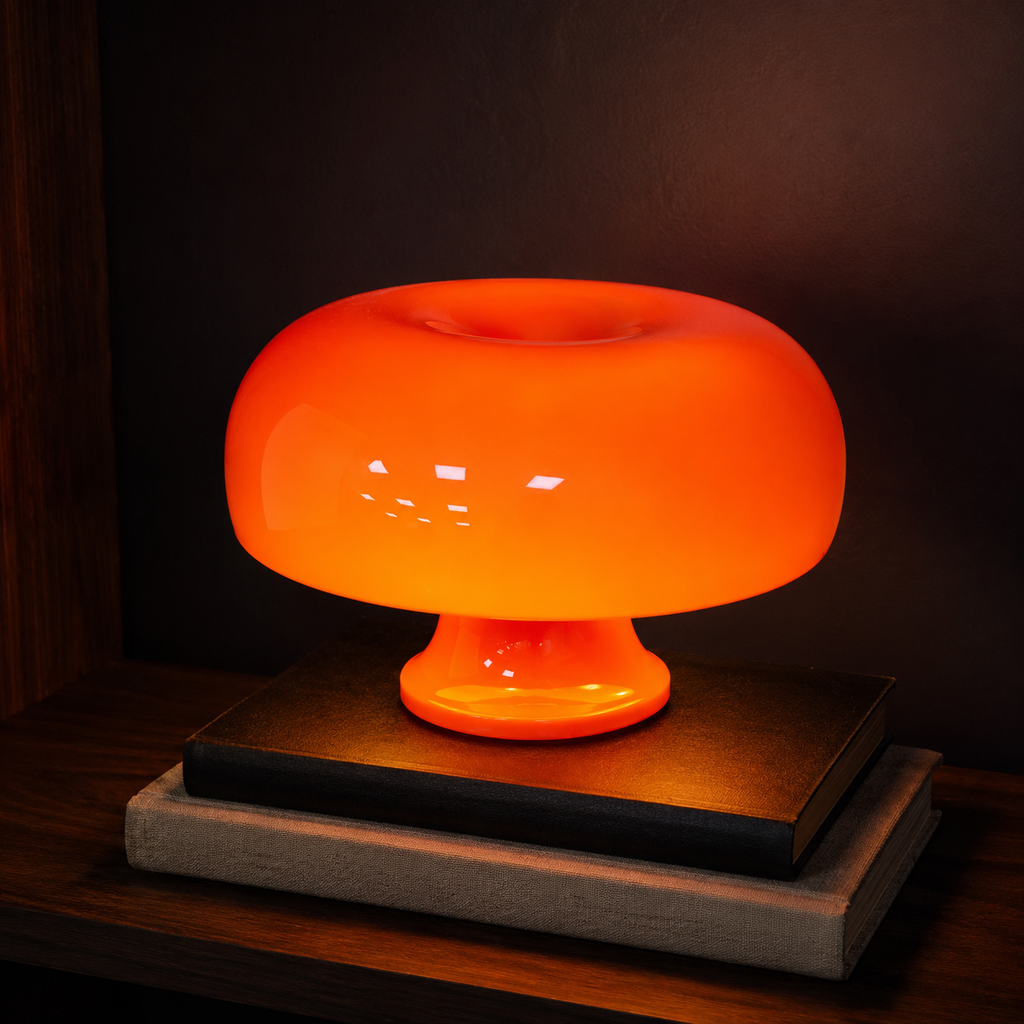 The Amber Pair Dome Table Lamp Set