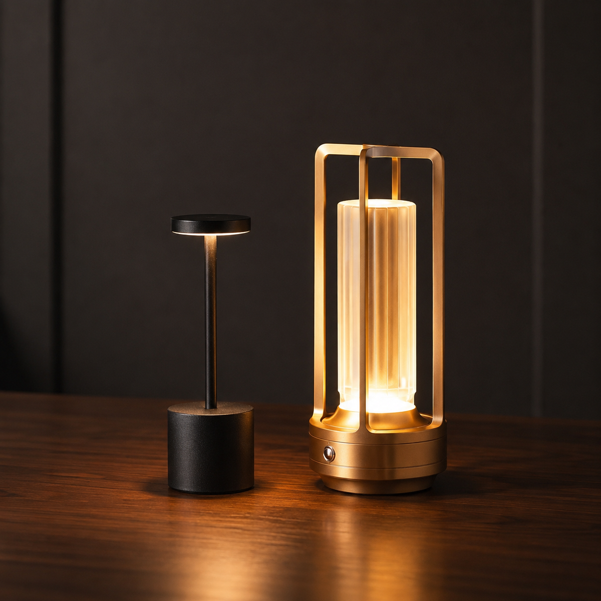 The Evening Set Cordless Table Lamp Pair
