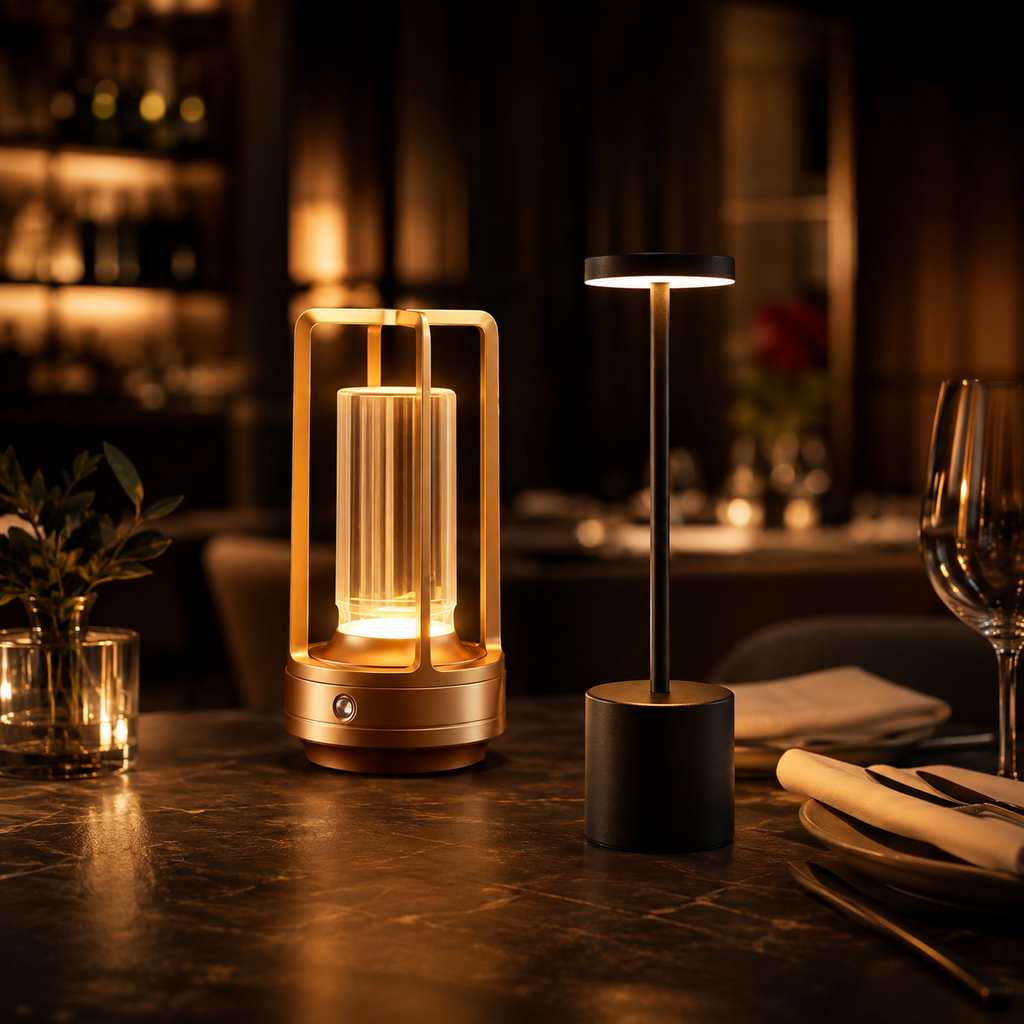 The Evening Set Cordless Table Lamp Pair